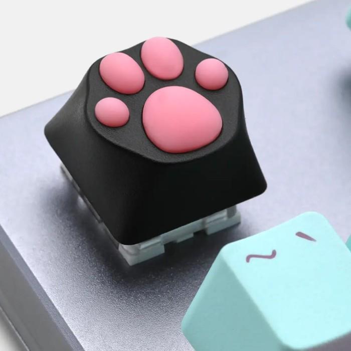 ZOMO Cat Paw Multi Color ABS+Silicone Keycap (White Cat) Original