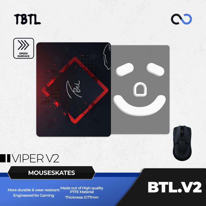 T.BTL BTL V2 Razer Viper V2 Pro Mouse Feet / Mouse Skate PTFE for Cloth Mouse pad (Speed)