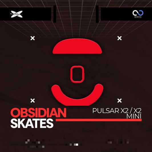 XRaypad Obsidian Pulsar X2 / X2 Mini / X2 Series PTFE Mouse Feet / Mouse Skate for Glass pad (Control)