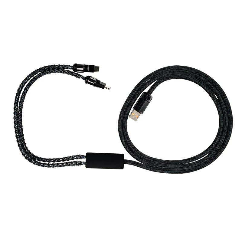 Wraith Dual Output Braided Cable 8k USB Type A to C Mechanical Keyboard / Mouse Kabel Wire