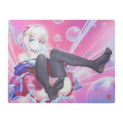 D-Glow YING Silicone Base Glass Gaming Mousepad Kaca (Speed-Control)