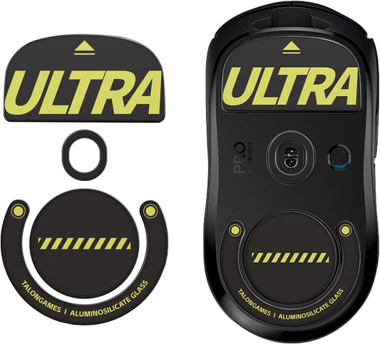TALONGAMES Glass ULTRA G Pro X Superlight / GPX Glass Mouse Feet / Glass Skate for Cloth Mouse pad (Speed-Control)