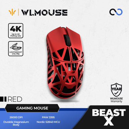 WLMouse Beast X / BeastX Super Light Magnesium Wireless Gaming Mouse