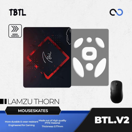 T.BTL BTL V2 Lamzu Thorn Mouse Feet / Mouse Skate PTFE for Cloth Mouse pad (Speed)