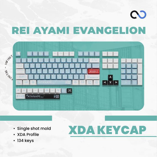 Keycaps PBT EVA-00 / EVA00 / Evangenlion Rei Ayami Japanese Root XDA Profile Keycap
