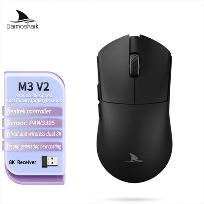 Darmoshark M3-V2 Kiran 8k Wireless Ultra Light Ambi Gaming Mouse