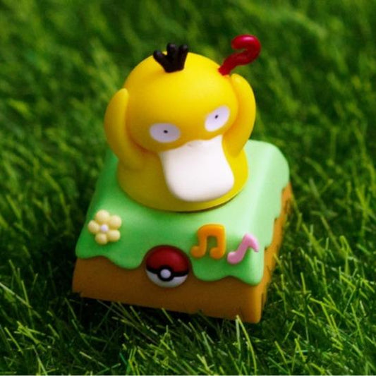 Lobo Psyduck Pokemon Game Artisan Keycaps Resin Keycap