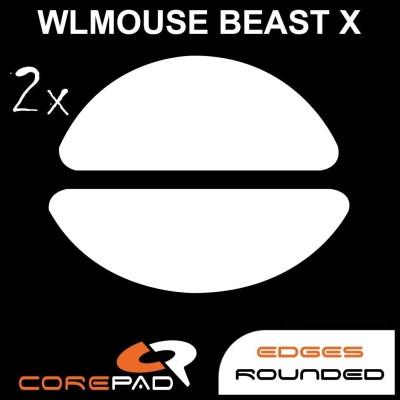 Corepad PRO WLMouse Beast X PTFE Mouse Feet / Mouse Skate for Cloth Mouse pad (Speed-Hybrid)