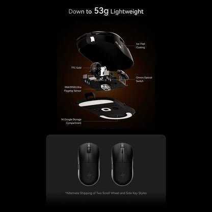 ATK A9 ULTRA 8K Wireless Light Weight PAW3950Ultra Gaming Mouse GPX shape