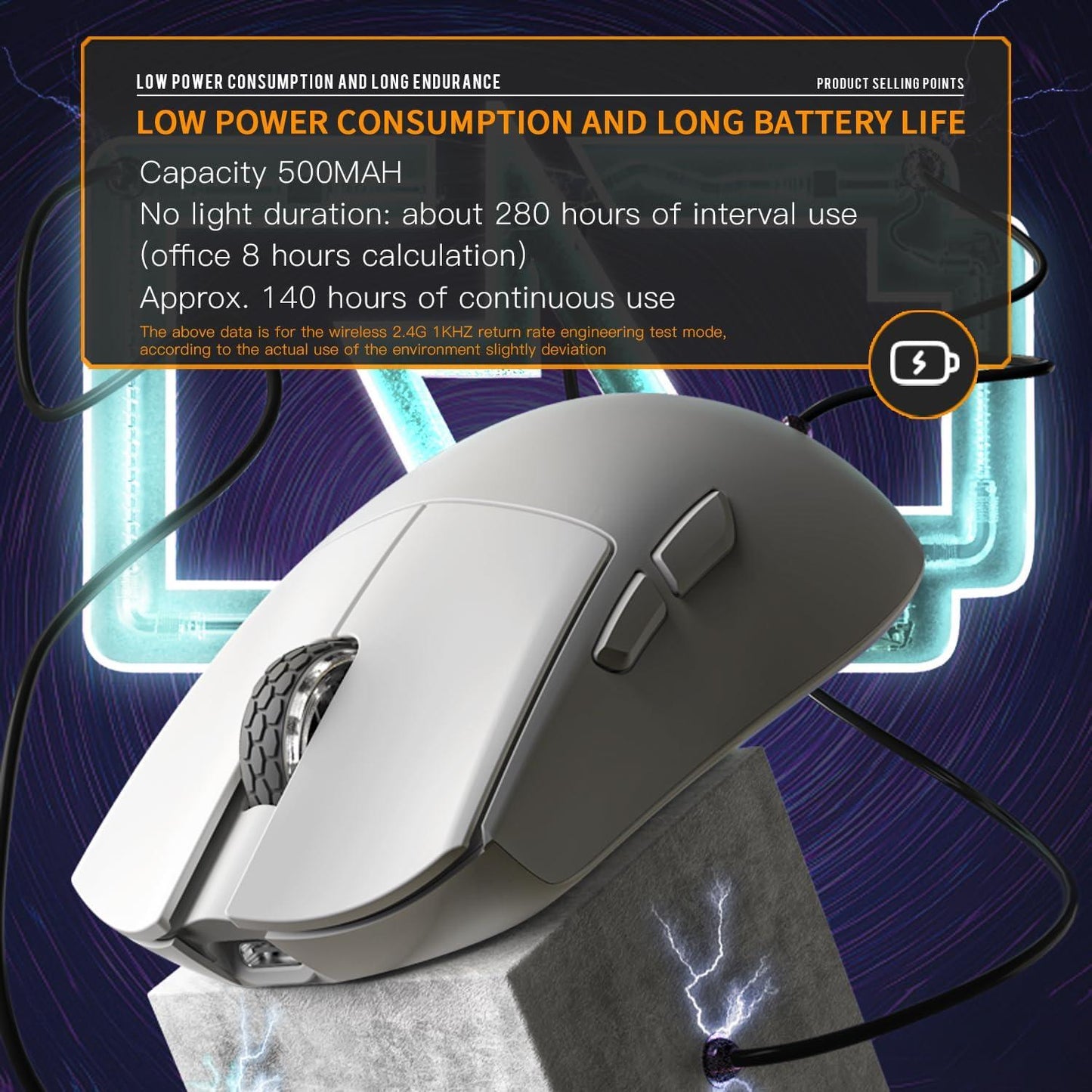 Darmoshark M3 / M-3 Pro 4k Kiran Wireless Ultra Light Ambi Gaming Mouse