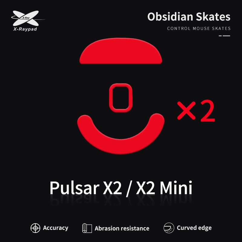 XRaypad Obsidian Pulsar X2 / X2 Mini / X2 Series PTFE Mouse Feet / Mouse Skate for Glass pad (Control)