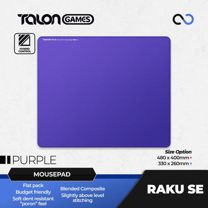 TALONGAMES Raku SE Soft Rubber Base Gaming Mousepad Artisan Zero / QCK Clone (Hybrid-Control)