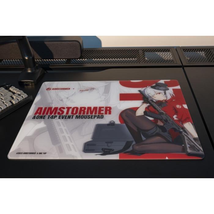 Dream Gamer Thunder V3 Rubber Base Tempered Glass Gaming Mousepad Kaca (Speed)