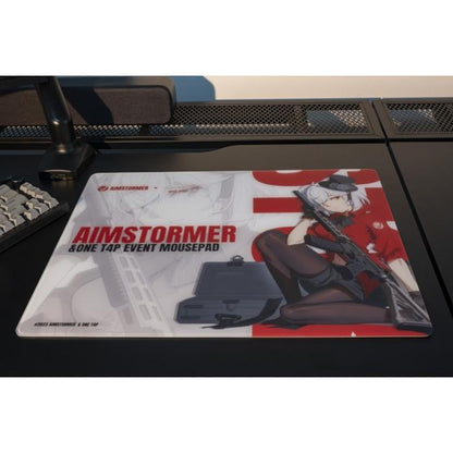 Dream Gamer Thunder V3 Rubber Base Tempered Glass Gaming Mousepad Kaca (Speed)
