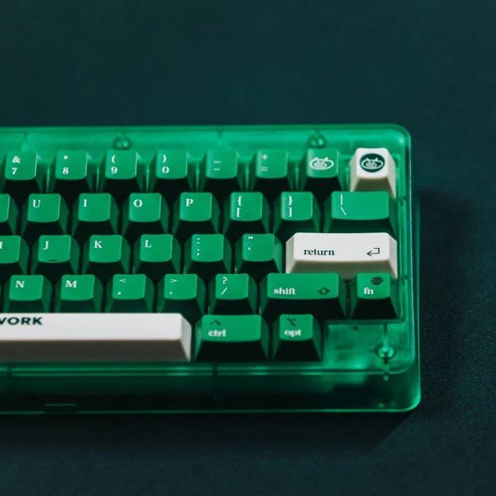 LeleLab Supsup Colombian Green Keycaps Cherry Profile UV Printed ABS Keycap 138-Keys