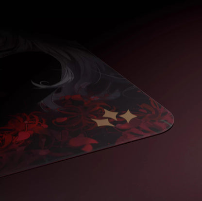 Aimstar Hanazon Quasar Series Silicone Base COATED Tempered Glass Gaming Mousepad Kaca (Speed)