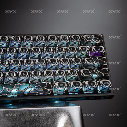 XVX Venom Keycaps OEM Profile Electroplating ABS PC Keycap 120-Keys
