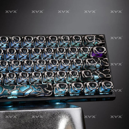 XVX Venom Keycaps OEM Profile Electroplating ABS PC Keycap 120-Keys