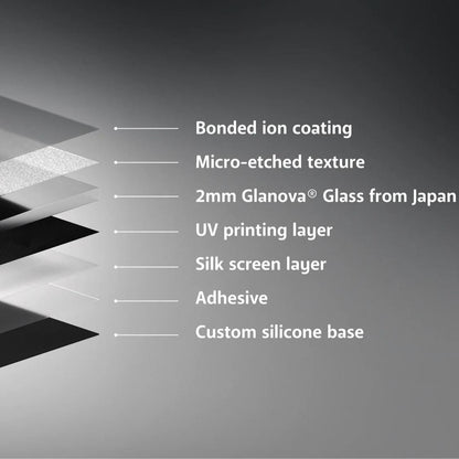 [PO] GLSSWRKS Polarity Silicone Base COATED Glass Gaming Mousepad Kaca (Hybrid)