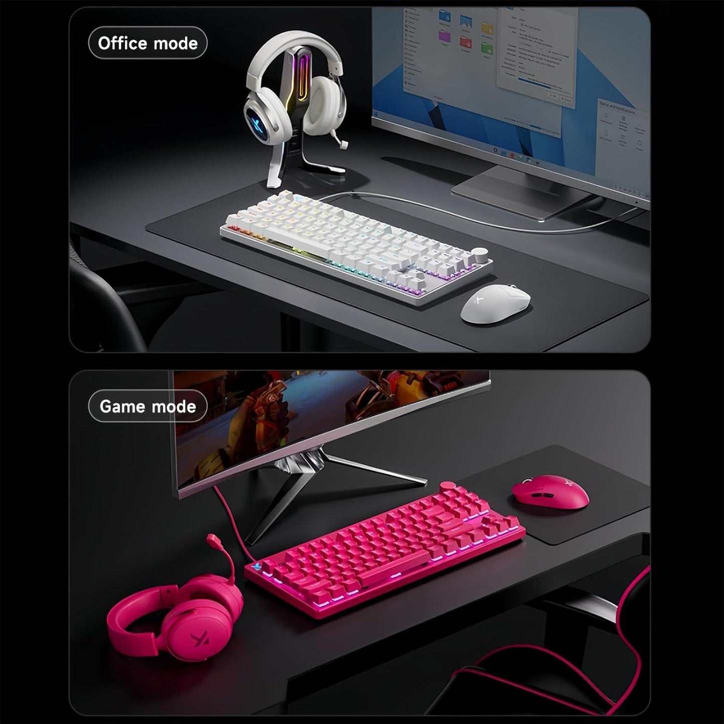 MCHOSE MIX87 E-Sports 8K Hall Effect TKL Magentic Gaming Keyboard Rapid Trigger SOCD DKS Wooting