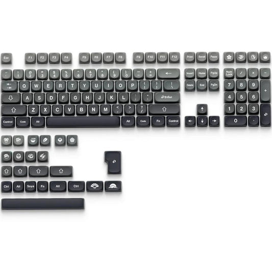 XVX Wagashi Gray Gradient Keycaps MOA Profile Dye sub PBT Keycap 132-Keys