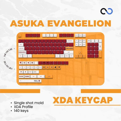 Keycaps PBT EVA-02 / EVA02 / Evangelion Asuka XDA Profile Keycap