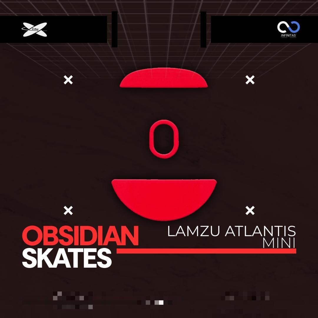 XRaypad Obsidian Lamzu Atlantis Mini PTFE Mouse Feet / Mouse Skate for Glass pad (Control)