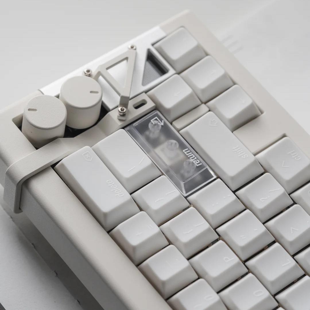 LeleLab Hokkaido White Keycaps Cherry Profile UV Printed ABS Keycap 133-Keys