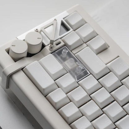 LeleLab Hokkaido White Keycaps Cherry Profile UV Printed ABS Keycap 133-Keys