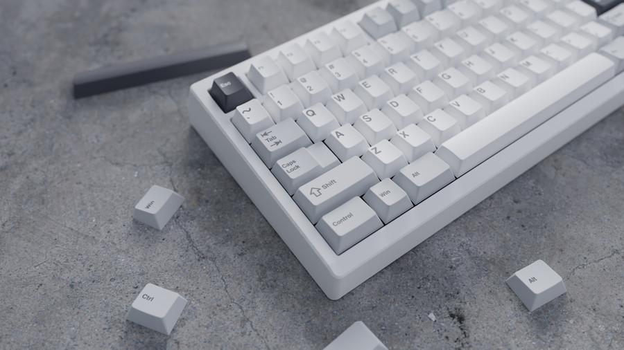 Wuque Studio WS Gray Skies Keycaps Cherry Profile Doubleshot PBT Keycap 223-Keys