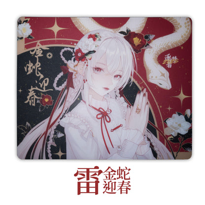 Dream Gamer Thunder V3 Rubber Base Tempered Glass Gaming Mousepad Kaca (Speed)