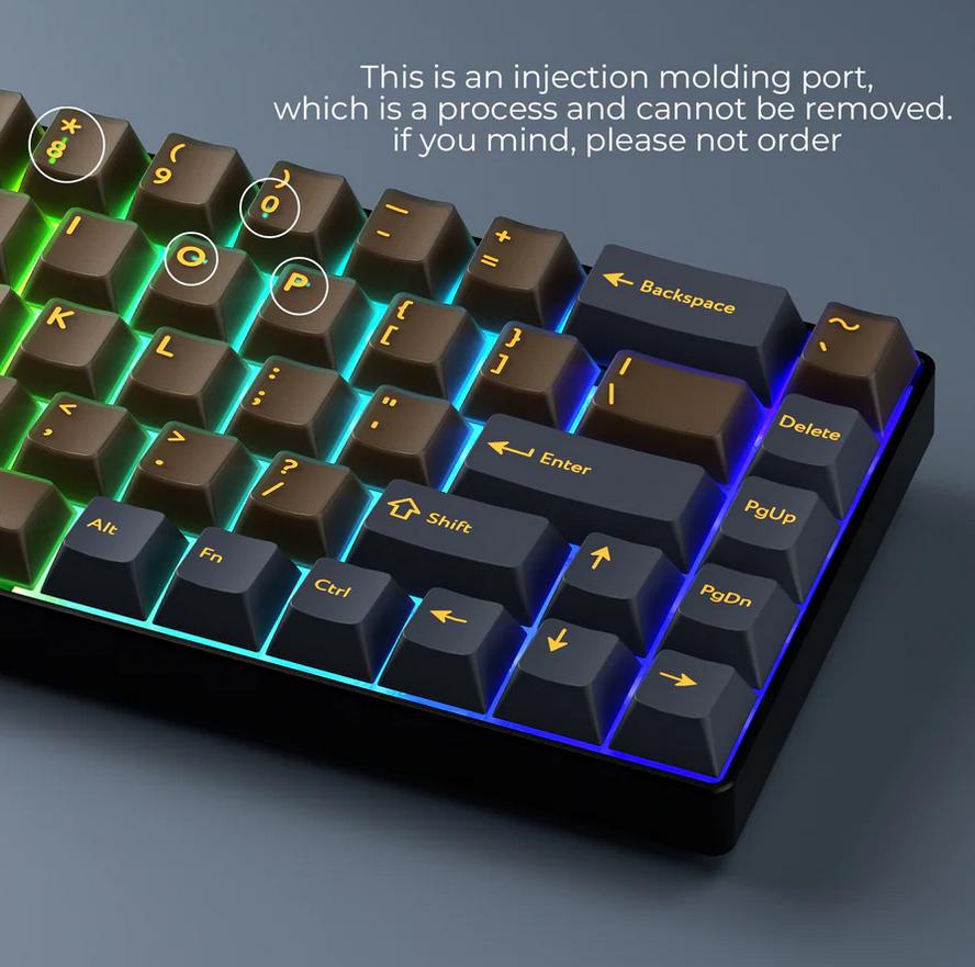 XVX Lemon Sky / Quantum Star Keycaps Cherry Profile PBT+PC Double Shot Keycap 216-Keys