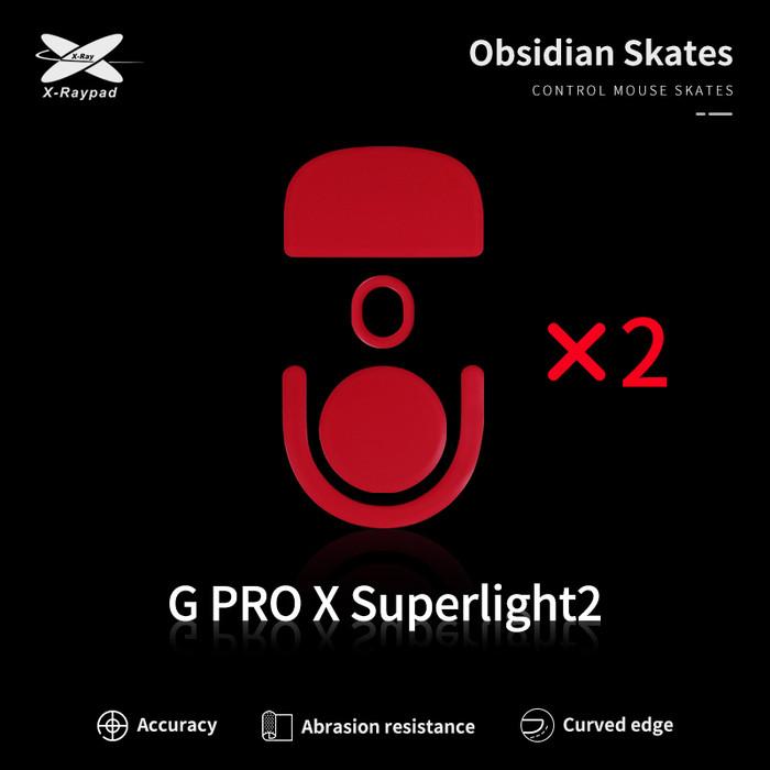 XRaypad Obsidian G Pro X Superlight 2 PTFE Mouse Feet / Mouse Skate for Glass pad (Control)