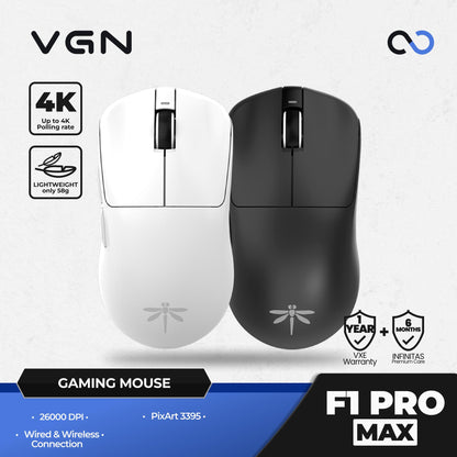 VGN Dragonfly F1 PRO MAX 4K Wireless Light Weight Gaming Mouse