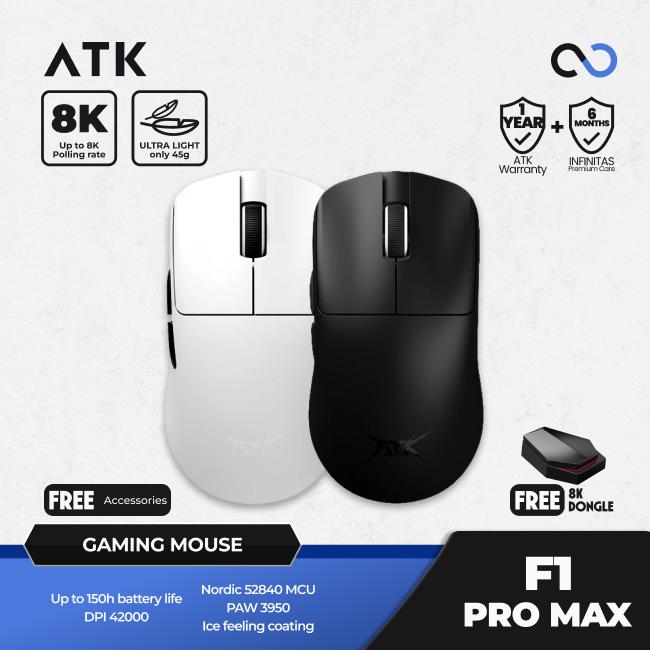 VGN VXE ATK F1 / F-1 Pro Max Blazing Sky 8K Wireless Light Weight Gaming Mouse