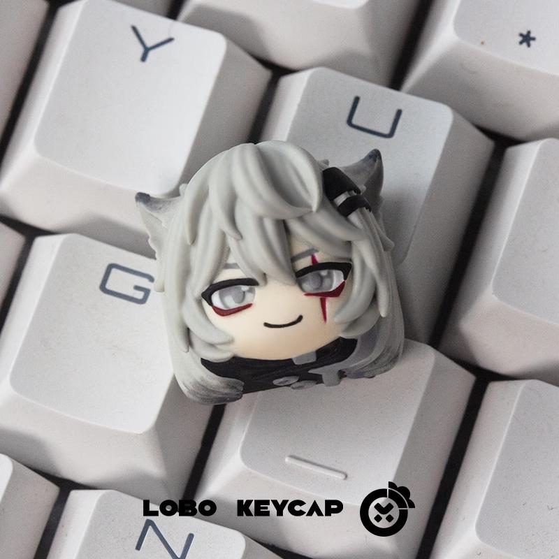 Lobo Lappland Arknights Theme Artisan Keycaps Resin Keycap
