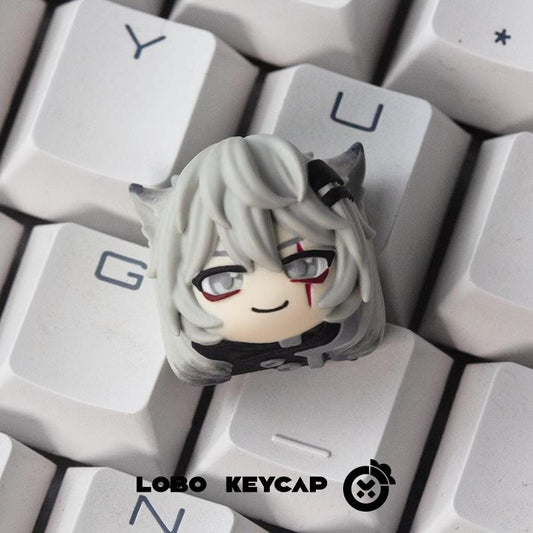 Lobo Lappland Arknights Theme Artisan Keycaps Resin Keycap