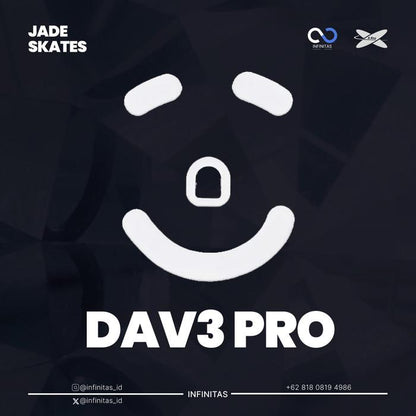 XRaypad Jade Razer DeathAdder V3 Pro PTFE Mouse Feet / Mouse Skate for Cloth Mouse pad (Speed)