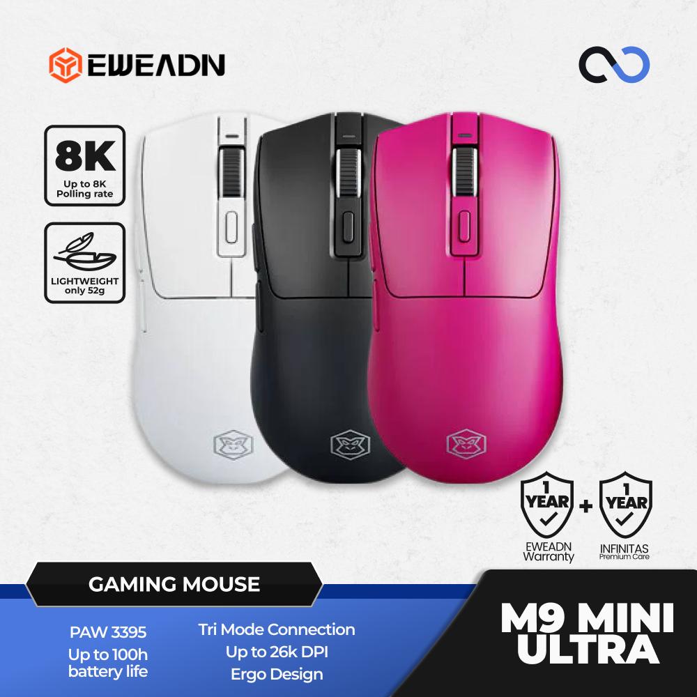 EWEADN M9 Mini ULTRA 8K Wireless Light Weight PAW3395 Gaming Mouse