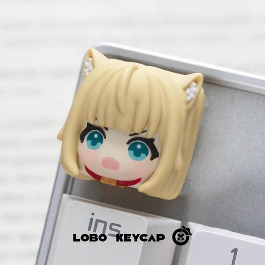 Lobo Kawaii Kinako This...is My Cat Theme Artisan Keycaps Resin Keycap