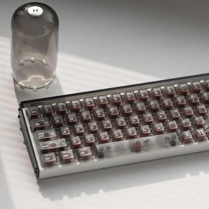 LeleLab SupSup Smoky ApplePie Transparent Keycaps Cherry Profile UV Printed ABS Keycap 100-Keys