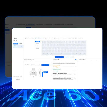 MCHOSE ACE60 PRO 8K Hall Effect 60% Keyboard Rapid Trigger SOCD DKS Wooting