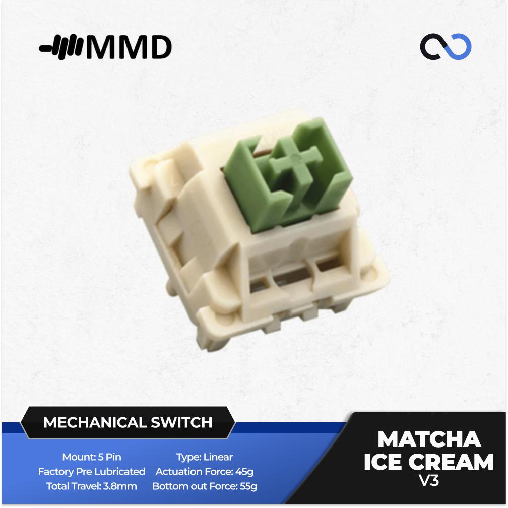 MMD Matcha Ice Cream V3 Mechanical Keyboard PCB Mount Switch (Linear)