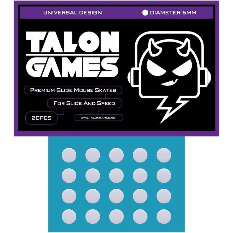 TALONGAMES Grey Dots Universal Mouse Feet / Mouse Skate PTFE for Cloth Mouse pad (Speed)