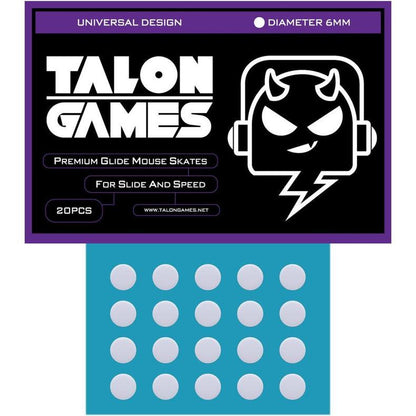 TALONGAMES Grey Dots Universal Mouse Feet / Mouse Skate PTFE for Cloth Mouse pad (Speed)