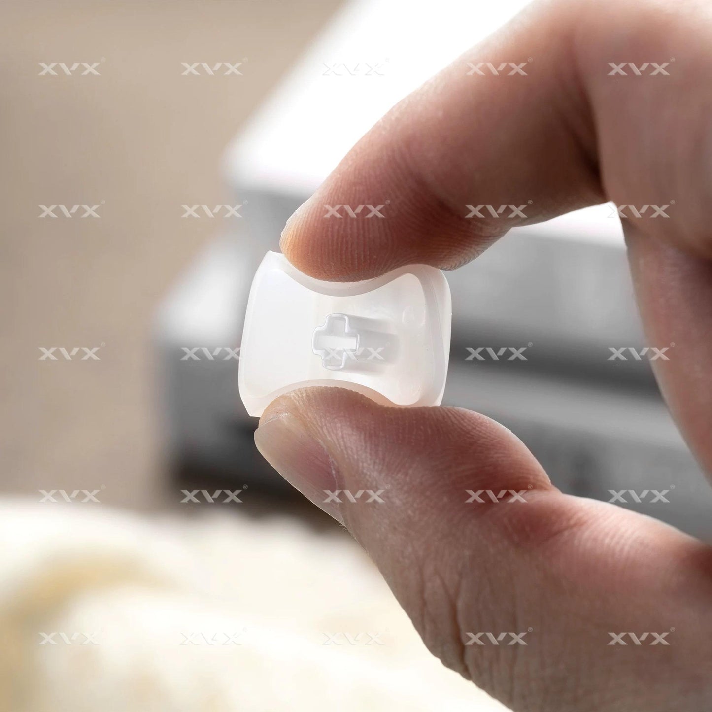 XVX White Cat Silicone Keycaps Cherry Profile Shine Through Dye-sub + Double Shot Silicone + ABS Keycap 113-Keys