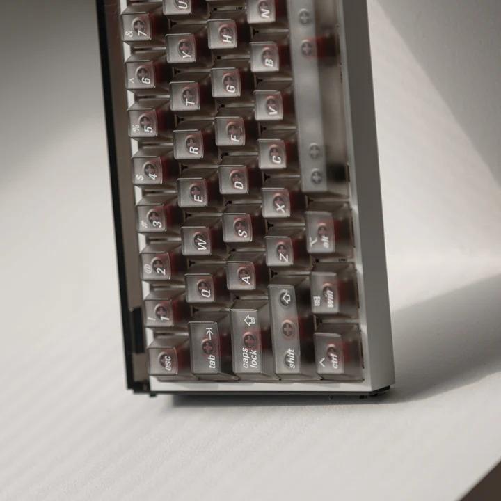 LeleLab SupSup Smoky ApplePie Transparent Keycaps Cherry Profile UV Printed ABS Keycap 100-Keys