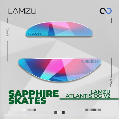 Lamzu Atlantis Sapphire Skates Sapphire mouse feet