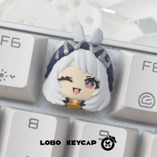 Lobo Mualani Genshin Impact Theme Artisan Keycaps Resin Keycap