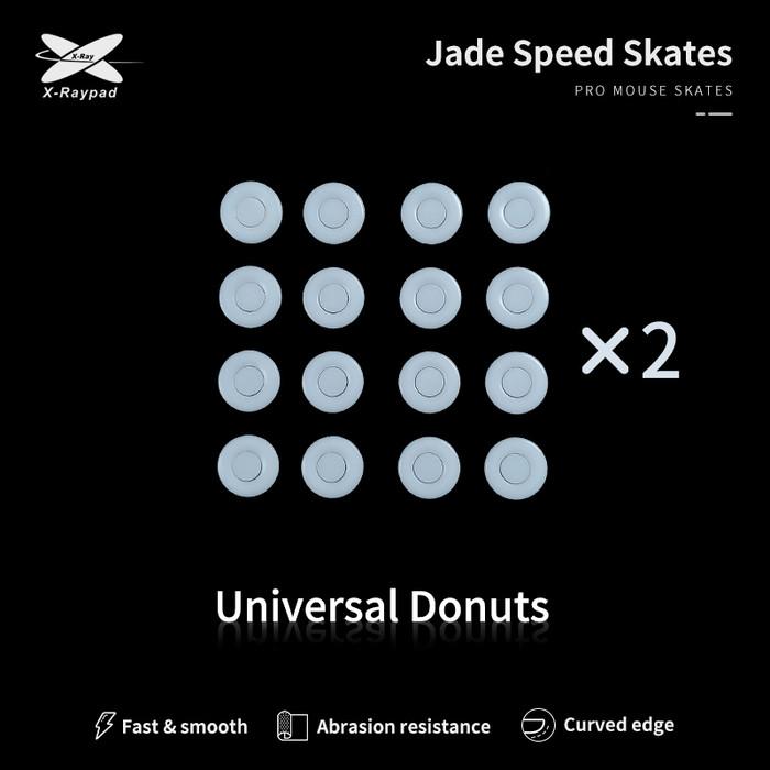 XRaypad Jade Universal Donuts PTFE Mouse Feet / Mouse Skate for Cloth Mouse pad (Speed)